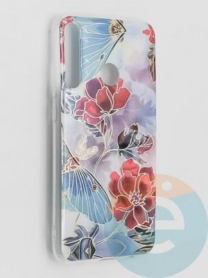 Накладка комбинированная Flowers с силиконовой окантовкой для Huawei P40 Lite E/Y7P вид3 - фото 41661