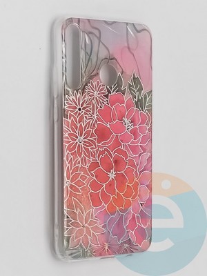 Накладка комбинированная Flowers с силиконовой окантовкой для Huawei P40 Lite E/Y7P вид4 - фото 41662
