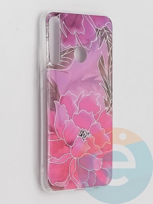 Накладка комбинированная Flowers с силиконовой окантовкой для Huawei P40 Lite E/Y7P вид5 - фото 41663
