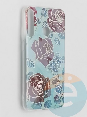 Накладка комбинированная Flowers с силиконовой окантовкой для Huawei P40 Lite E/Y7P вид6 - фото 41664