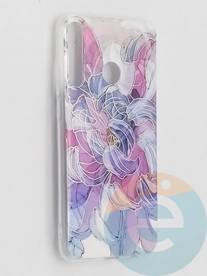 Накладка комбинированная Flowers с силиконовой окантовкой для Huawei P40 Lite E/Y7P вид9 - фото 41667