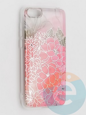 Накладка комбинированная Flowers с силиконовой окантовкой для Huawei Y5 2018/Honor 7A вид3 - фото 41672