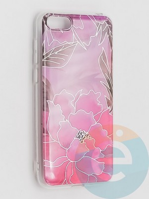 Накладка комбинированная Flowers с силиконовой окантовкой для Huawei Y5 2018/Honor 7A вид4 - фото 41673