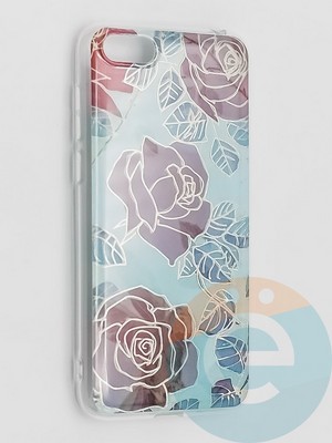 Накладка комбинированная Flowers с силиконовой окантовкой для Huawei Y5 2018/Honor 7A вид5 - фото 41674