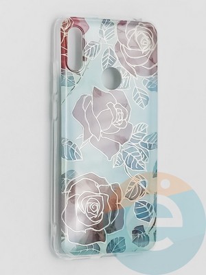 Накладка комбинированная Flowers с силиконовой окантовкой для Huawei Y6 2019/Honor 8A вид6 - фото 41694