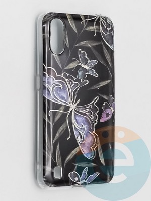 Накладка комбинированная Flowers с силиконовой окантовкой для Samsung Galaxy A01 вид8 - фото 41706