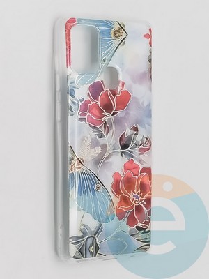 Накладка комбинированная Flowers с силиконовой окантовкой для Samsung Galaxy A21S вид3 - фото 41711