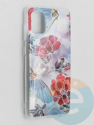 Накладка комбинированная Flowers с силиконовой окантовкой для Samsung Galaxy A31 вид3 - фото 41721