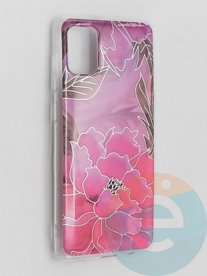 Накладка комбинированная Flowers с силиконовой окантовкой для Samsung Galaxy A31 вид5 - фото 41723