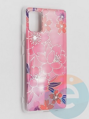 Накладка комбинированная Flowers с силиконовой окантовкой для Samsung Galaxy A51 вид2 - фото 41740
