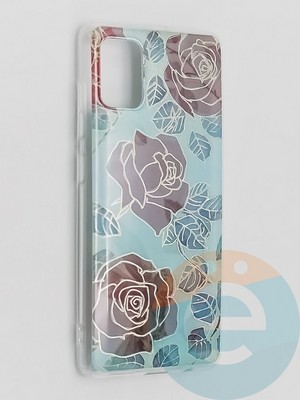Накладка комбинированная Flowers с силиконовой окантовкой для Samsung Galaxy A51 вид6 - фото 41744