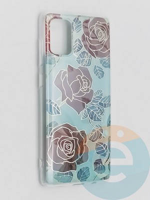 Накладка комбинированная Flowers с силиконовой окантовкой для Samsung Galaxy A71 вид6 - фото 41754