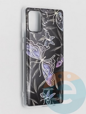 Накладка комбинированная Flowers с силиконовой окантовкой для Samsung Galaxy A71 вид8 - фото 41756