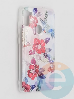 Накладка комбинированная Flowers с силиконовой окантовкой для Samsung Galaxy M11 вид10 - фото 41759