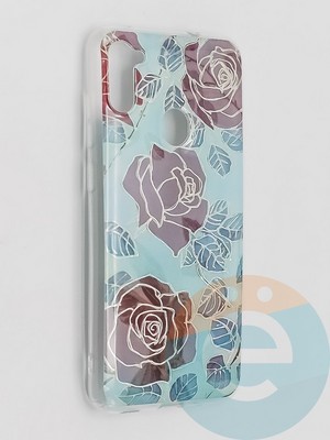 Накладка комбинированная Flowers с силиконовой окантовкой для Samsung Galaxy M11 вид6 - фото 41764