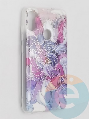 Накладка комбинированная Flowers с силиконовой окантовкой для Samsung Galaxy M11 вид9 - фото 41767