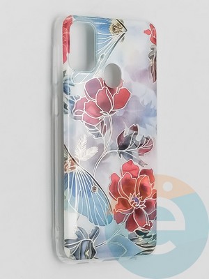 Накладка комбинированная Flowers с силиконовой окантовкой для Samsung Galaxy M21 вид3 - фото 41771