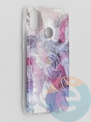 Накладка комбинированная Flowers с силиконовой окантовкой для Samsung Galaxy M21 вид9 - фото 41777