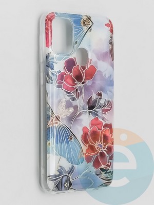 Накладка комбинированная Flowers с силиконовой окантовкой для Samsung Galaxy M31 вид3 - фото 41781