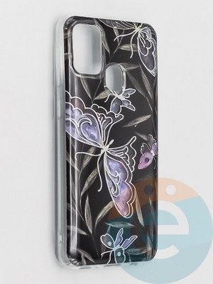 Накладка комбинированная Flowers с силиконовой окантовкой для Samsung Galaxy M31 вид8 - фото 41786