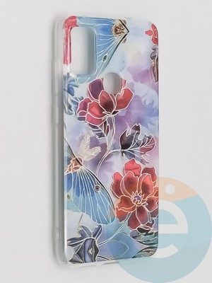 Накладка комбинированная Flowers с силиконовой окантовкой для Samsung Galaxy M51 вид3 - фото 41791