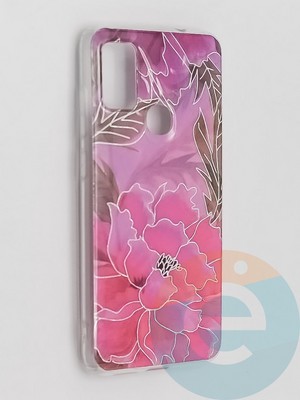 Накладка комбинированная Flowers с силиконовой окантовкой для Samsung Galaxy M51 вид5 - фото 41793