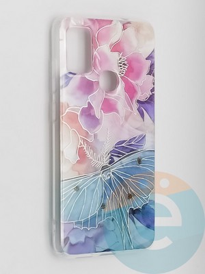 Накладка комбинированная Flowers с силиконовой окантовкой для Samsung Galaxy M51 вид7 - фото 41795