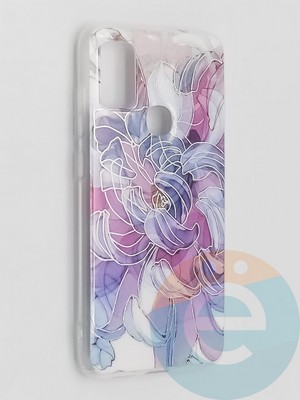 Накладка комбинированная Flowers с силиконовой окантовкой для Samsung Galaxy M51 вид9 - фото 41797