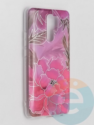 Накладка комбинированная Flowers с силиконовой окантовкой для Xiaomi Redmi 9 вид5 - фото 41803