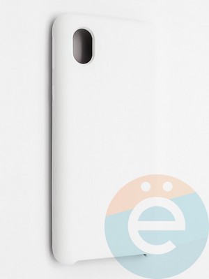 Накладка силиконовая Silicone Cover (без логотипа) для Samsung Galaxy A01 CORE белая - фото 41959