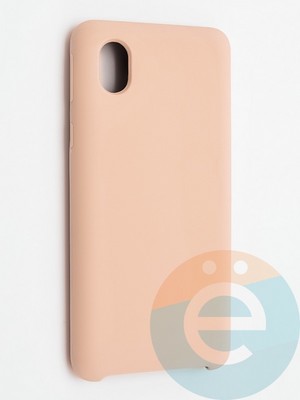 Накладка силиконовая Silicone Cover (без логотипа) для Samsung Galaxy A01 CORE пудровая - фото 41963