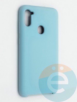 Накладка силиконовая Silicone Cover (без логотипа) для Samsung Galaxy A11 бирюзовая - фото 41976