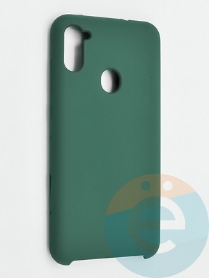 Накладка силиконовая Silicone Cover (без логотипа) для Samsung Galaxy A11 зеленая - фото 41977