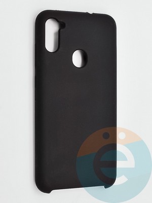 Накладка силиконовая Silicone Cover (без логотипа) для Samsung Galaxy A11 черная - фото 41982