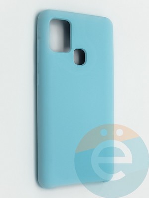 Накладка силиконовая Silicone Cover (без логотипа) для Samsung Galaxy A21S бирюзовая - фото 41984