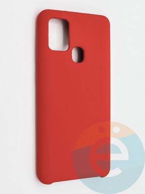 Накладка силиконовая Silicone Cover (без логотипа) для Samsung Galaxy A21S красная - фото 41986