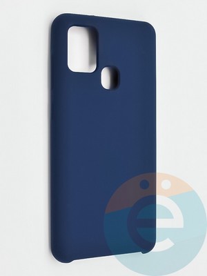 Накладка силиконовая Silicone Cover (без логотипа) для Samsung Galaxy A21S синяя - фото 41988