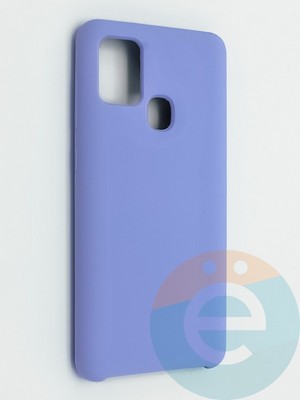 Накладка силиконовая Silicone Cover (без логотипа) для Samsung Galaxy A21S сиреневая - фото 41989