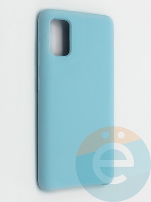 Накладка силиконовая Silicone Cover (без логотипа) для Samsung Galaxy A41 бирюзовая - фото 42000