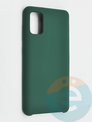 Накладка силиконовая Silicone Cover (без логотипа) для Samsung Galaxy A41 зеленая - фото 42001