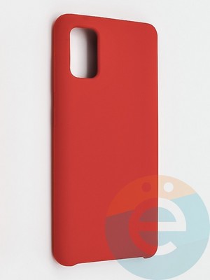 Накладка силиконовая Silicone Cover (без логотипа) для Samsung Galaxy A41 красная - фото 42002
