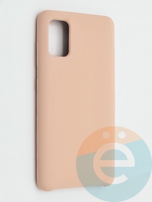 Накладка силиконовая Silicone Cover (без логотипа) для Samsung Galaxy A41 пудровая - фото 42003