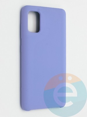 Накладка силиконовая Silicone Cover (без логотипа) для Samsung Galaxy A41 сиреневая - фото 42005