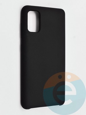 Накладка силиконовая Silicone Cover (без логотипа) для Samsung Galaxy A41 черная - фото 42006