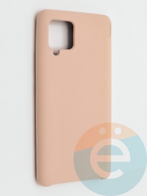 Накладка силиконовая Silicone Cover (без логотипа) для Samsung Galaxy A42 5G пудровая - фото 42011