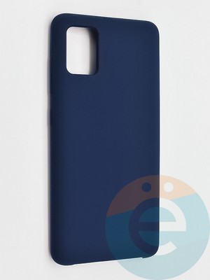 Накладка силиконовая Silicone Cover (без логотипа) для Samsung Galaxy A51 синяя - фото 42028