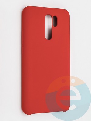 Накладка силиконовая Silicone Cover (без логотипа) для Xiaomi Redmi 9 красная - фото 42090