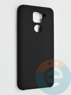 Накладка силиконовая Silicone Cover (без логотипа) для Xiaomi Redmi Note 9 черная - фото 42134