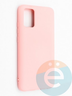 Накладка силиконовая Silicone Cover (без логотипа, с закрытым низом) для Samsung Galaxy A02S кораллавая - фото 42139