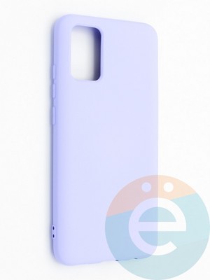 Накладка силиконовая Silicone Cover (без логотипа, с закрытым низом) для Samsung Galaxy A02S сиреневая - фото 42142
